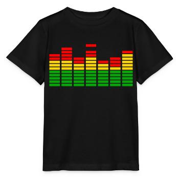 Reggae Musik Rastafari Jamaika - Stanley/Stella Kinder T-Shirt MINI CREATOR  - Schwarz - Vorne - Mikhail (115cm)