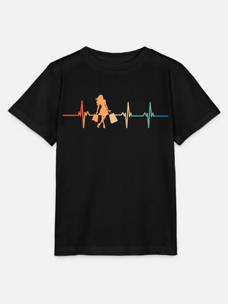 Heartbeat Einkaufen - Stanley/Stella Kinder T-Shirt MINI CREATOR  - Schwarz