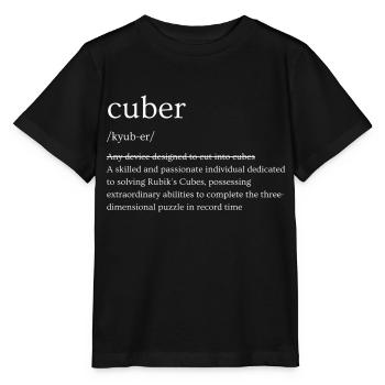 Définition du cubeur - T-shirt bio MINI CREATOR Stanley/Stella Enfant - noir - Devant - Mikhail (115cm)