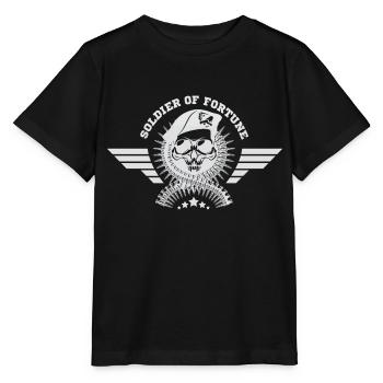 Army War Military Uniform Force Soldier Camouflage - Stanley/Stella MINI CREATOR Kids’ T-Shirt - black - Front - Mikhail (115cm)