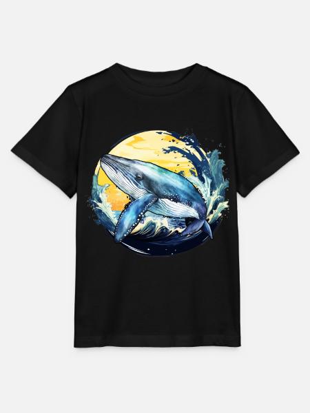Blauwal - Stanley/Stella Kinder T-Shirt MINI CREATOR - Schwarz