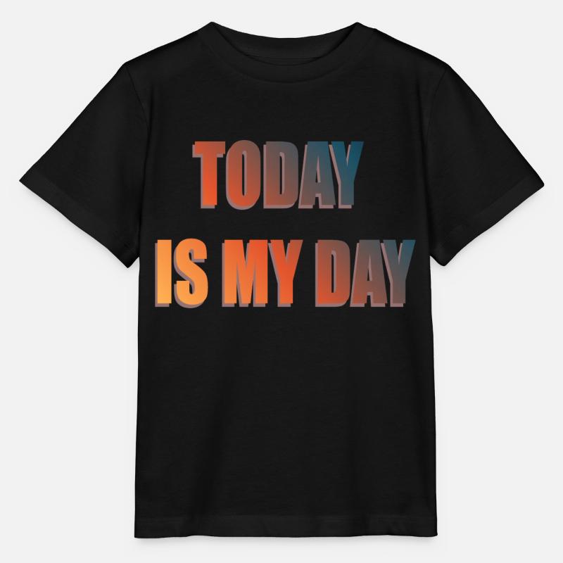 AUJOURD’HUI, C’EST MON JOUR - T-shirt bio MINI CREATOR Stanley/Stella Enfant - noir