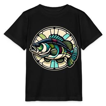 Poisson bar - T-shirt bio MINI CREATOR Stanley/Stella Enfant - noir - Devant - Mikhail (115cm)