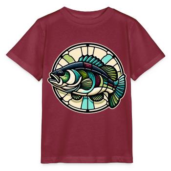 Poisson bar - T-shirt bio MINI CREATOR Stanley/Stella Enfant - bordeaux - Devant - Kain (125cm)