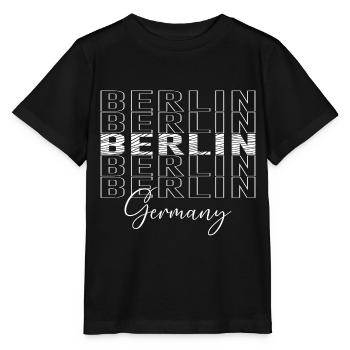 Police Berlin, Allemagne - T-shirt bio MINI CREATOR Stanley/Stella Enfant - noir - Devant - Mikhail (115cm)
