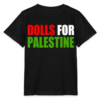 dolls for palestine - Stanley/Stella MINI CREATOR Kids’ T-Shirt - black - Front - Mikhail (115cm)