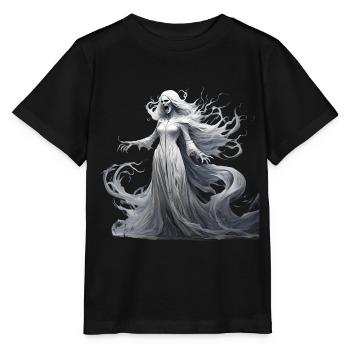 Gruseliges Halloween-partykostüm Banshee - T-shirt bio MINI CREATOR Stanley/Stella Enfant - noir - Devant - Mikhail (115cm)
