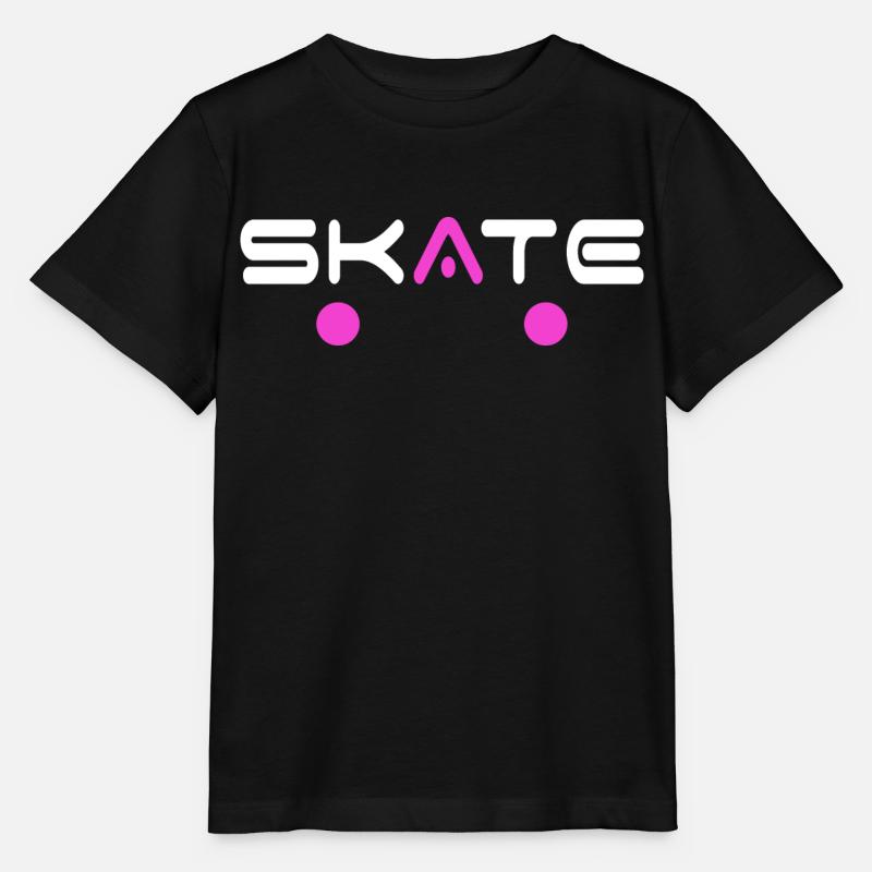 skate skateboarder skate-board halfpipe SK8 deck - Stanley/Stella Kinder T-Shirt MINI CREATOR - Schwarz