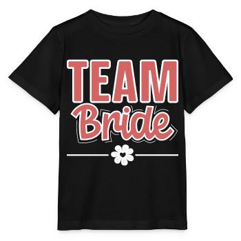 Team Braut - Stanley/Stella Kinder T-Shirt MINI CREATOR  - Schwarz - Vorne - Mikhail (115cm)