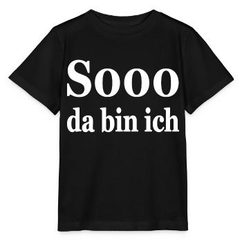 Party - Stanley/Stella Kinder T-Shirt MINI CREATOR  - Schwarz - Vorne - Mikhail (115cm)