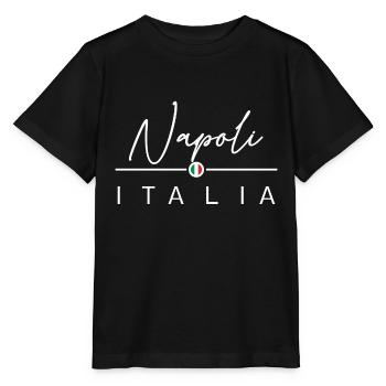 Italie - Naples - Naples - Italien - Italie - T-shirt bio MINI CREATOR Stanley/Stella Enfant - noir - Devant - Mikhail (115cm)