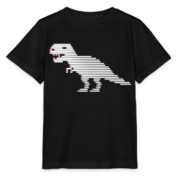 Dinosaures dinosaures dinosaures t-rex - T-shirt bio MINI CREATOR Stanley/Stella Enfant - noir - Devant - Mikhail (115cm)