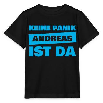 Prénom Andreas - T-shirt bio MINI CREATOR Stanley/Stella Enfant - noir - Devant - Mikhail (115cm)
