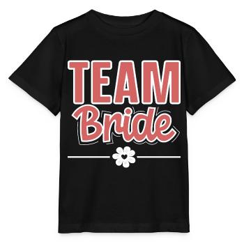 Team Bride - Stanley/Stella Kinder T-Shirt MINI CREATOR  - Schwarz - Vorne - Mikhail (115cm)