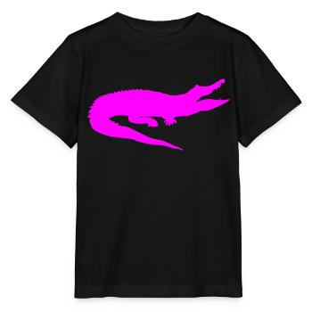 Krokodil (einfarbig) - Stanley/Stella Kinder T-Shirt MINI CREATOR  - Schwarz - Vorne - Mikhail (115cm)