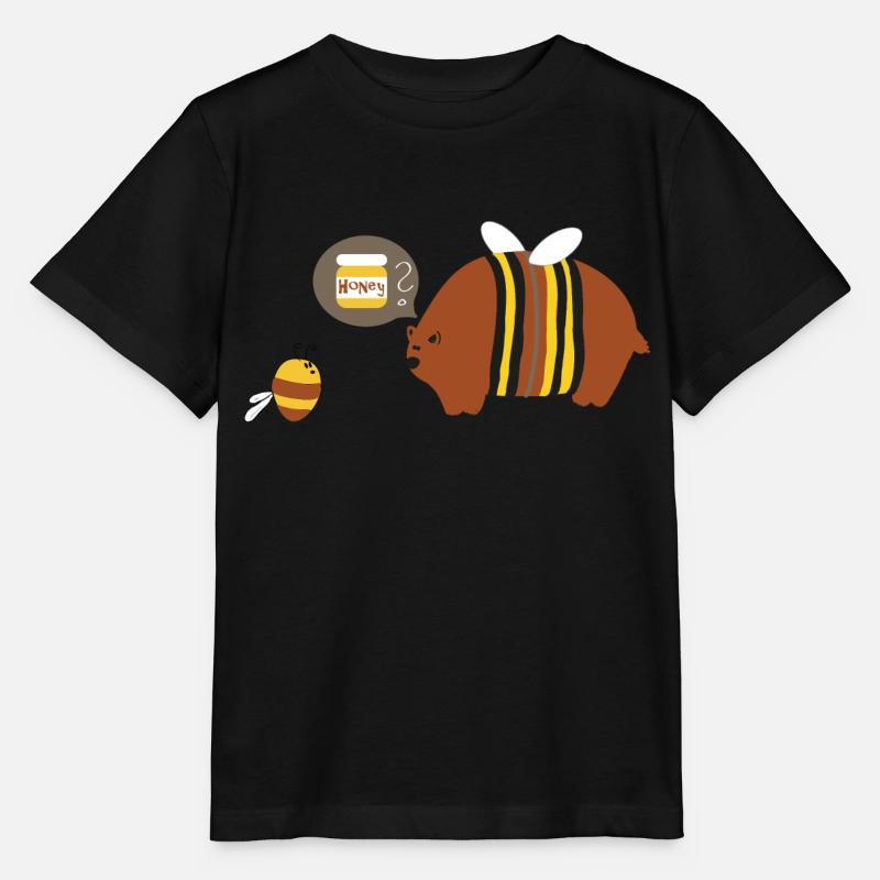 Honigbär - Stanley/Stella Kinder T-Shirt MINI CREATOR  - Schwarz