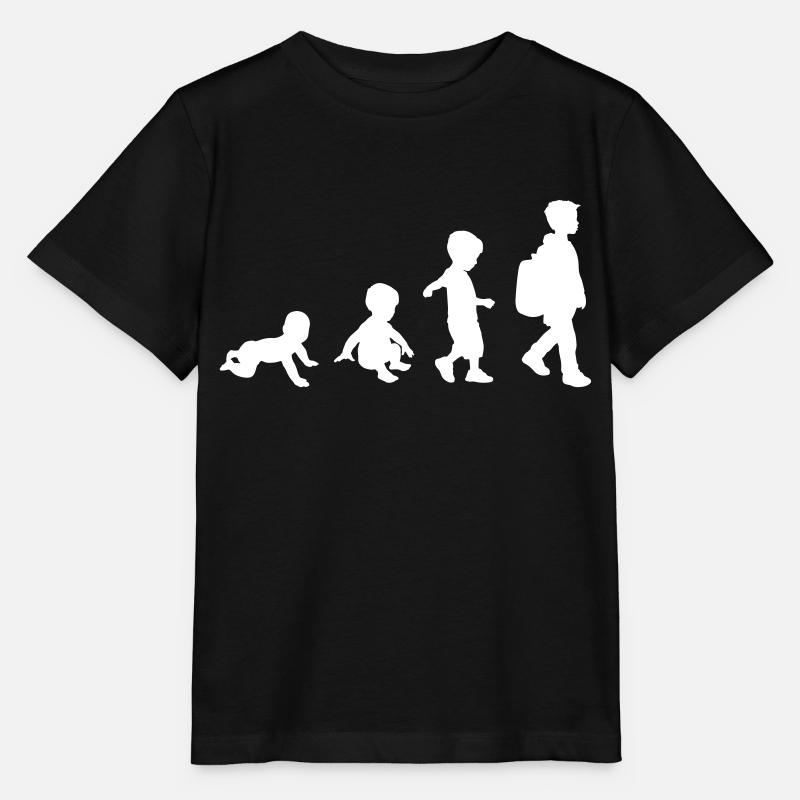 School Boy Evolution - Stanley/Stella Kinder T-Shirt MINI CREATOR  - Schwarz