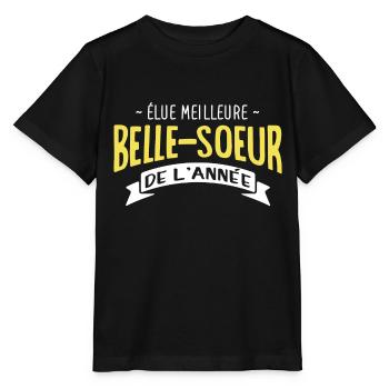 Meilleure belle-soeur - T-shirt bio MINI CREATOR Stanley/Stella Enfant - noir - Devant - Mikhail (115cm)