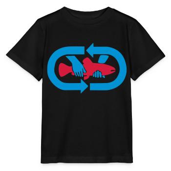 Catch & Release - Logo - Stanley/Stella Kinder T-Shirt MINI CREATOR  - Schwarz - Vorne - Mikhail (115cm)