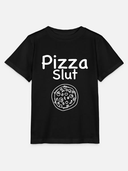 Pizza Süchtig - Stanley/Stella Kinder T-Shirt MINI CREATOR - Schwarz