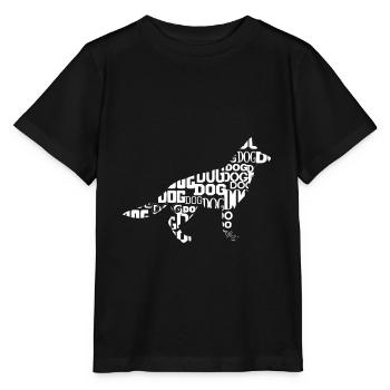 berger allemand - T-shirt bio MINI CREATOR Stanley/Stella Enfant - noir - Devant - Mikhail (115cm)