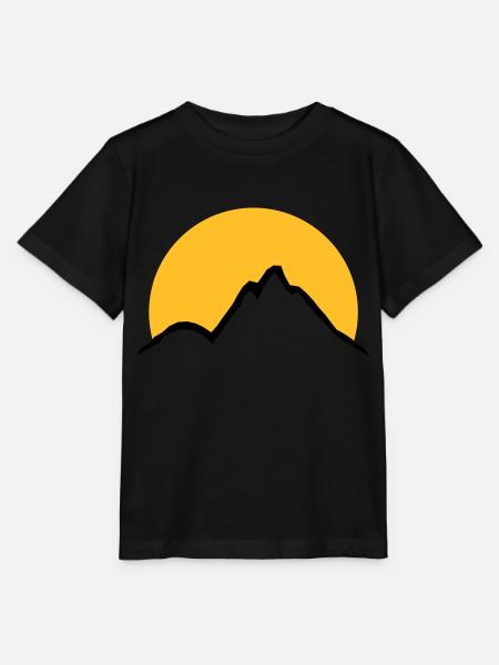 Schöne Berge Sonne - Stanley/Stella Kinder T-Shirt MINI CREATOR - Schwarz