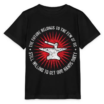 Hammer and Anvil Blacksmith - Stanley/Stella MINI CREATOR Kids’ T-Shirt - black - Front - Mikhail (115cm)