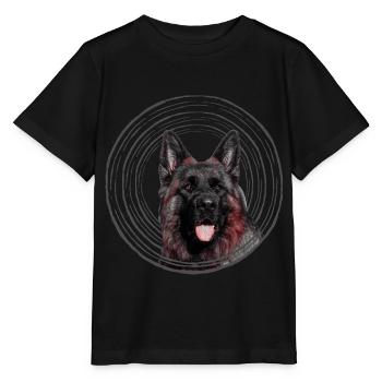 berger allemand - T-shirt bio MINI CREATOR Stanley/Stella Enfant - noir - Devant - Mikhail (115cm)