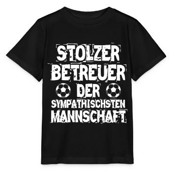 Betreuer Fußballmannschaft - Stanley/Stella Kinder T-Shirt MINI CREATOR  - Schwarz - Vorne - Mikhail (115cm)