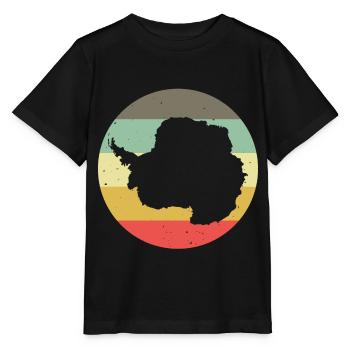 Pôle Antarctique Sud Silhouette Rétro Vintage - T-shirt bio MINI CREATOR Stanley/Stella Enfant - noir - Devant - Mikhail (115cm)