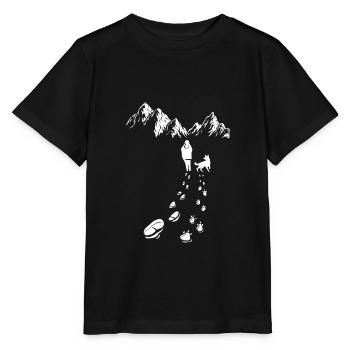 Berger allemand idée cadeau propriétaire de chien chien d'assistance - T-shirt bio MINI CREATOR Stanley/Stella Enfant - noir - Devant - Mikhail (115cm)