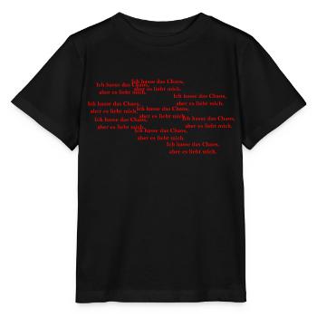 ich hasse das Chaos - Stanley/Stella Kinder T-Shirt MINI CREATOR  - Schwarz - Vorne - Mikhail (115cm)