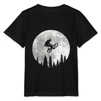 Mountainbike Mountainbiken Mountainbiker Downhill - Stanley/Stella Kinder T-Shirt MINI CREATOR  - Schwarz - Vorne - Mikhail (115cm)