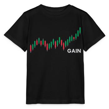 Forex Trader - Candlestick Chart - Trading Shirt - Stanley/Stella Kinder T-Shirt MINI CREATOR  - Schwarz - Vorne - Mikhail (115cm)