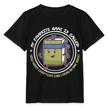 Livre Fan Rengaine pour un ver de bibliothèque - T-shirt bio MINI CREATOR Stanley/Stella Enfant - noir - Devant - Mikhail (115cm)