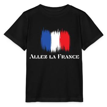 Allez la France - T-shirt bio MINI CREATOR Stanley/Stella Enfant - noir - Devant - Mikhail (115cm)