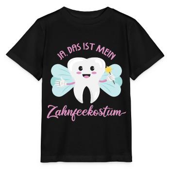 Funny Tooth Fairy Costume Carnival - Stanley/Stella MINI CREATOR Kids’ T-Shirt - black - Front - Mikhail (115cm)