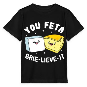 Fromage Feta fromage - T-shirt bio MINI CREATOR Stanley/Stella Enfant - noir - Devant - Mikhail (115cm)
