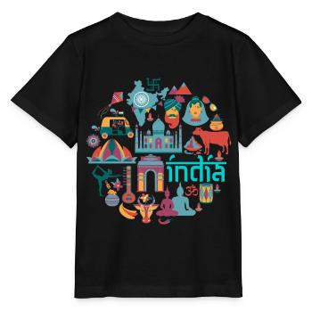 Inde - T-shirt bio MINI CREATOR Stanley/Stella Enfant - noir - Devant - Mikhail (115cm)