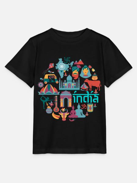 Indien - Stanley/Stella Kinder T-Shirt MINI CREATOR - Schwarz