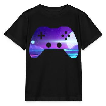 controller - Stanley/Stella Kinder T-Shirt MINI CREATOR  - Schwarz - Vorne - Mikhail (115cm)