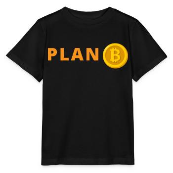 Bitcoin Plan B - T-shirt bio MINI CREATOR Stanley/Stella Enfant - noir - Devant - Mikhail (115cm)