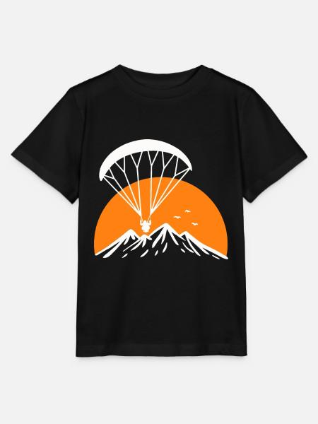 Paramotoring Retro Design - Stanley/Stella Kinder T-Shirt MINI CREATOR - Schwarz