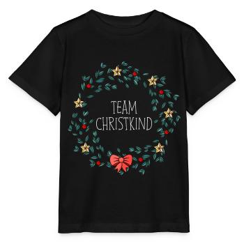 Team Christkind - Stanley/Stella Kinder T-Shirt MINI CREATOR  - Schwarz - Vorne - Mikhail (115cm)