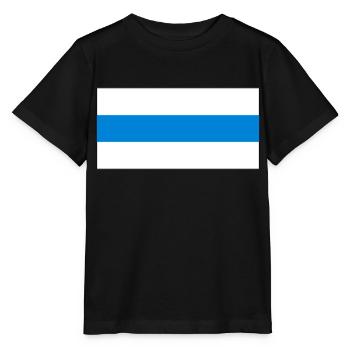 Drapeau antiguerre russe - T-shirt bio MINI CREATOR Stanley/Stella Enfant - noir - Devant - Mikhail (115cm)