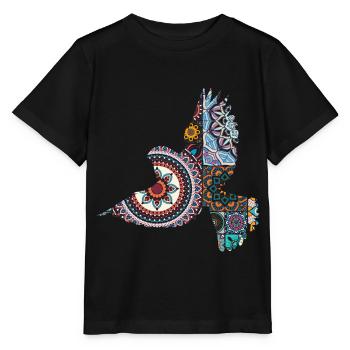 Dekorativer Vogel - Stanley/Stella Kinder T-Shirt MINI CREATOR  - Schwarz - Vorne - Mikhail (115cm)