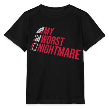 Funny my worst nightmare - Stanley/Stella MINI CREATOR Kids’ T-Shirt - black - Front - Mikhail (115cm)