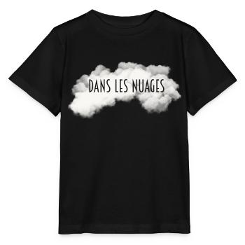 Dans les nuages - pour les rêveurs - T-shirt bio MINI CREATOR Stanley/Stella Enfant - noir - Devant - Mikhail (115cm)
