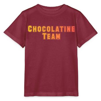 Chocolatine Team - T-shirt bio MINI CREATOR Stanley/Stella Enfant - bordeaux - Devant - Kain (125cm)