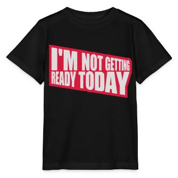 ne pas se préparer aujourd’hui - T-shirt bio MINI CREATOR Stanley/Stella Enfant - noir - Devant - Mikhail (115cm)